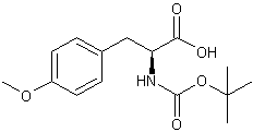 丁氧羰基-酪氨酸(甲基)-OH结构式