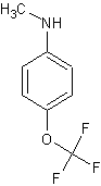 N-甲基-4-(三氟甲氧基)苯胺结构式
