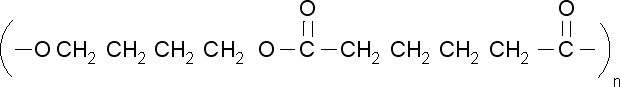 聚(1,4-丁烯己二酸酯)结构式