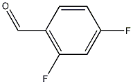 2,4-二氟苯甲醛结构式