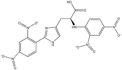 双(2,4-二硝基苯)-L-组氨酸结构式