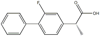 (R)-(−)-2-氟-α-甲基-4-联苯乙酸结构式