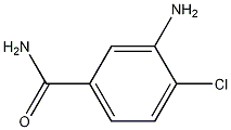 3-氨基-4-氯苯甲酰胺结构式