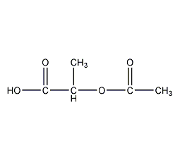 (±)-2-乙酸基丙酸结构式