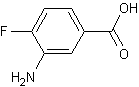 3-氨基-4-氟苯甲酸结构式