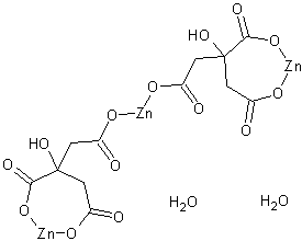 柠檬酸锌二水结构式