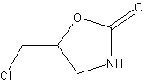 5-氯甲基-2-噁唑烷酮结构式