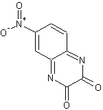 6-硝基-2,3-二羟基喹喔啉结构式