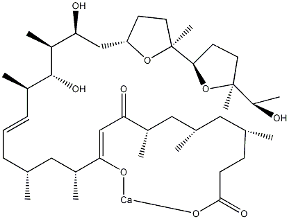 罗红霉素钙盐(链霉菌属载体)结构式