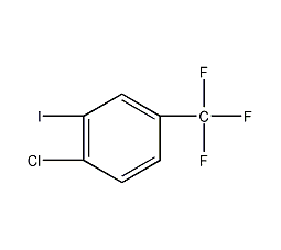1-氯-2-碘-4-三氟甲基苯结构式
