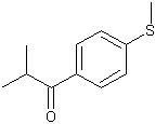 p-(甲硫基)异丁酰苯结构式