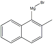 2-甲基-1-萘基溴化镁结构式