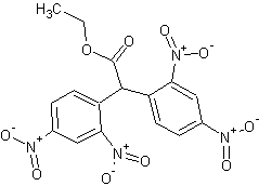 双(2,4-二硝基苯)乙酸乙酯结构式