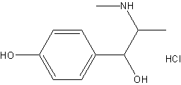 4-羟基盐酸麻黄碱结构式