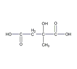 D-(-)-柠苹酸结构式