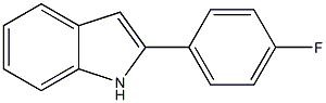 2-(4-氟苯基)吲哚结构式