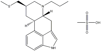 甲磺酸培高利特结构式