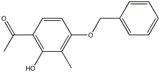 4'-苄氧基-2'-羟基-3'-甲基-苯乙酮结构式