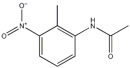 2'-甲基-3'-硝基乙酰苯胺结构式