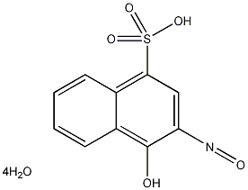 2-亚硝基-1-萘酚-4-磺酸水合物结构式