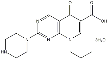 吡哌酸三水结构式