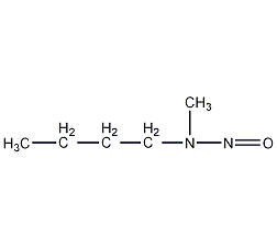 N-亚硝基-N-甲基正丁胺结构式