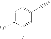 4-氨基-3-氯苄腈结构式