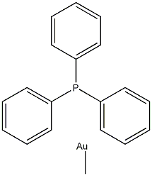 甲基(三苯基膦)金(I)结构式