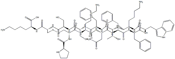 皮质抑素-14结构式