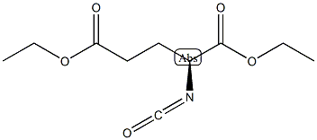 (S)-(-)-2-异氰酰基戊二酸二乙酯结构式