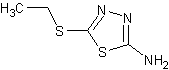 2-氨基-5-(乙基硫代)-1,3,4-噻二唑结构式