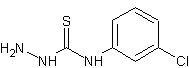 4-(3-氯苯氧基)-3-氨基硫脲结构式