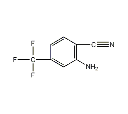 2-氨基-4-(三氟甲基)苯腈结构式