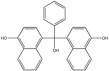 双-(4-羟基-1-萘)苯甲醇结构式