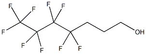 4,4,5,5,6,6,7,7,7-九氟-1-庚醇结构式