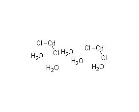 氯化镉,水合结构式