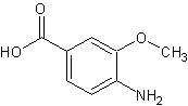 4-氨基-2-甲氧基苯甲酸结构式