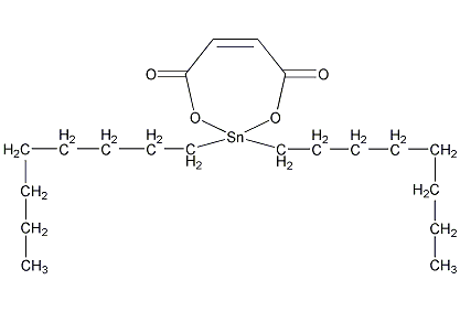 马来酸二正辛基锡聚合物结构式