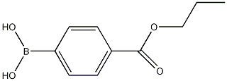 (4-丙氧基羰基)苯基硼酸结构式
