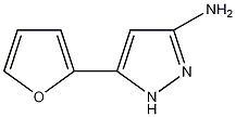 3-氨基-5-(2-呋喃基)吡唑结构式