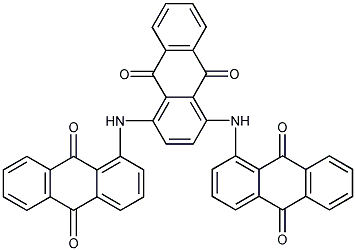 1,4-二[(2,4,6-三甲基苯基)氨基]-9,10-蒽二酮结构式