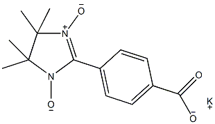 2-(4-羧苯基)-4,4,5,5-四甲基咪唑啉-1-烃氧基-3-氧化钠盐结构式