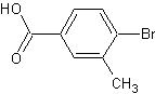 4-溴-3-甲基苯甲酸结构式