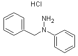 N-苄基-N-苯肼盐酸盐结构式