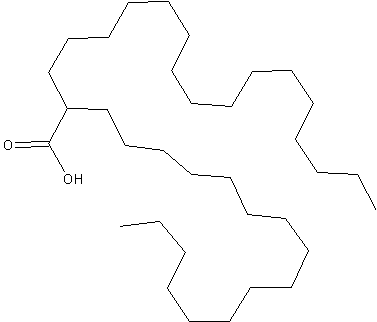 2-十六烷基十八烷酸结构式