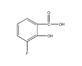 3-氟-2-羟基苯甲酸结构式