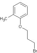 1-(3-溴丙氧基)-2-甲基苯结构式