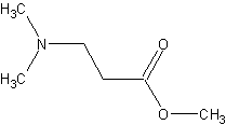 3-(二甲氨基)丙酸甲酯结构式