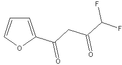 4,4-二氟-1-(2-呋喃基)丁二酮结构式