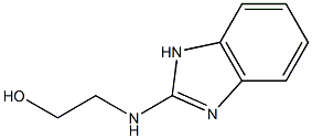 2-(2-苯并咪唑基氨基)-1-乙醇结构式